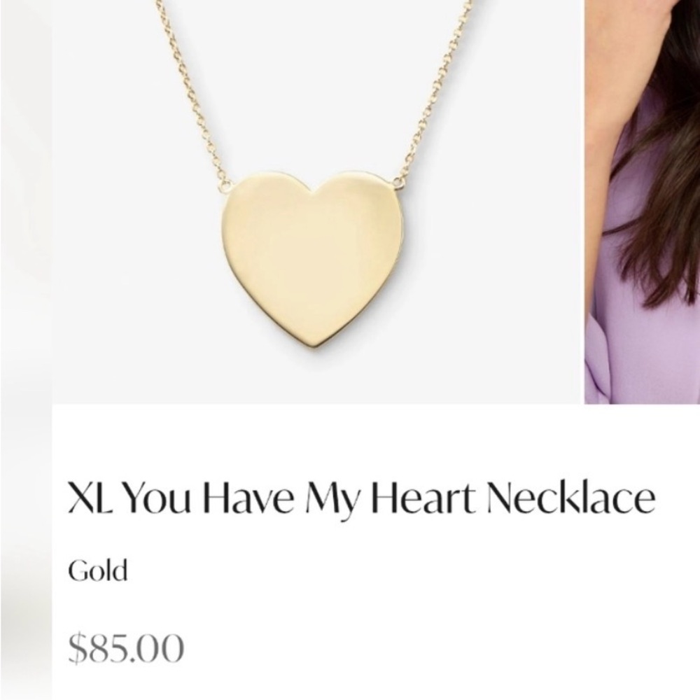 Melinda Maria Green Heart Pendant Necklace